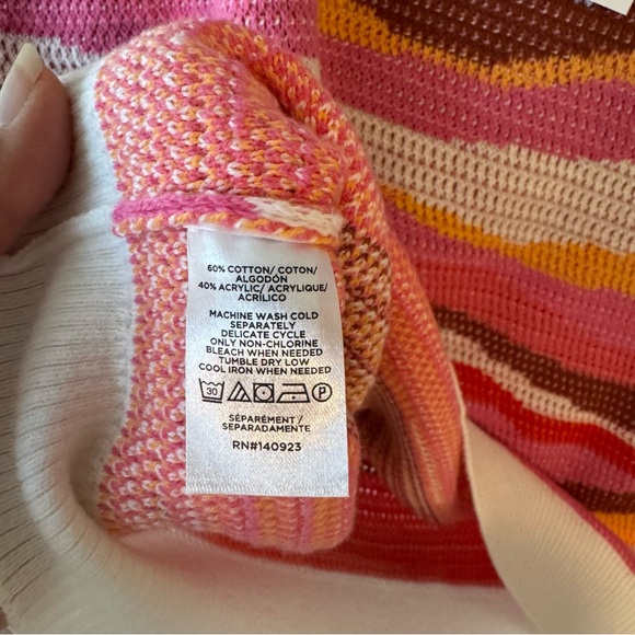 Ann Taylor Loft pink scalloped sweater knit tank top size large NEW! - Picture 7 of 9